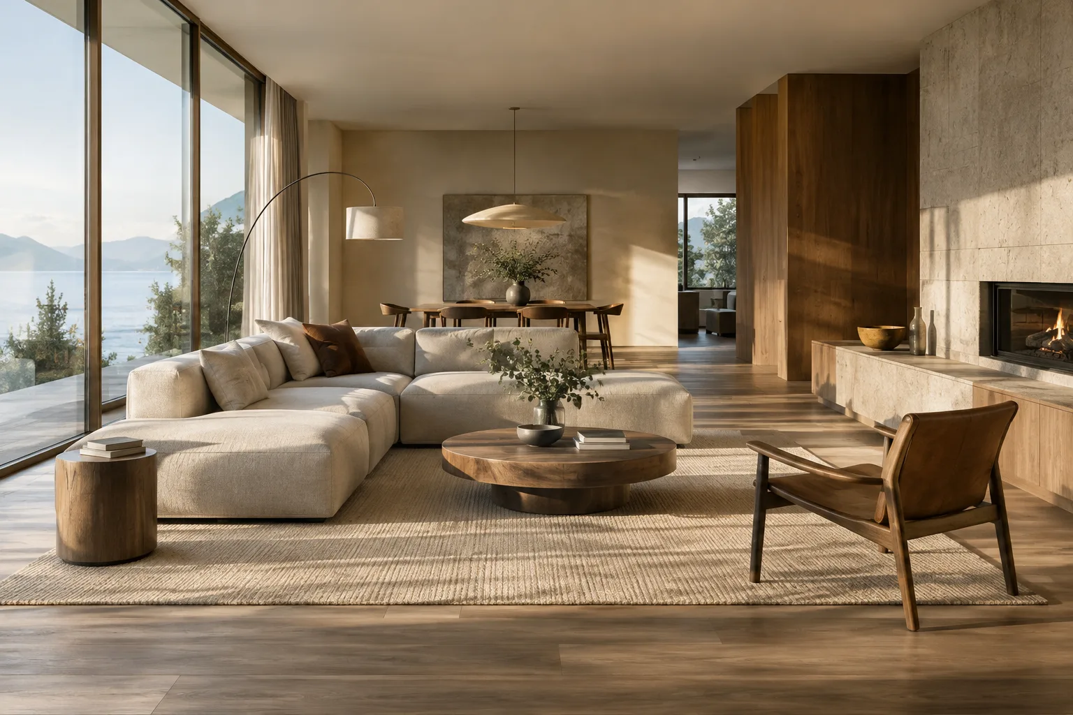 Contemporary interior visualization suggesting separate lighting layers